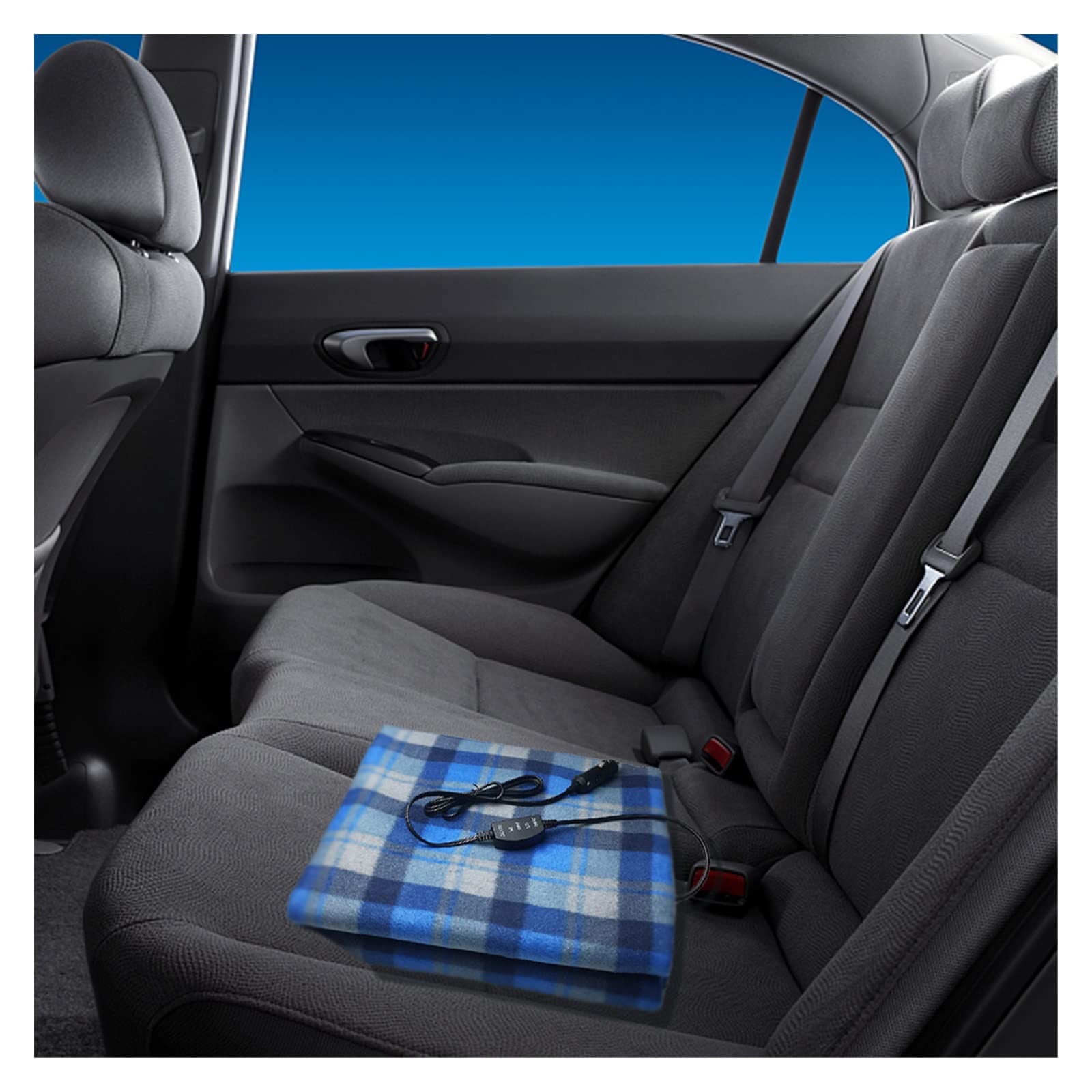 Couverture chauffante for voiture Couverture chauffante for voiture 12 V Économie d'énergie Couverture chauffante électrique chaude Tapis de réglage de la température Tapis chauffant Couverture électr