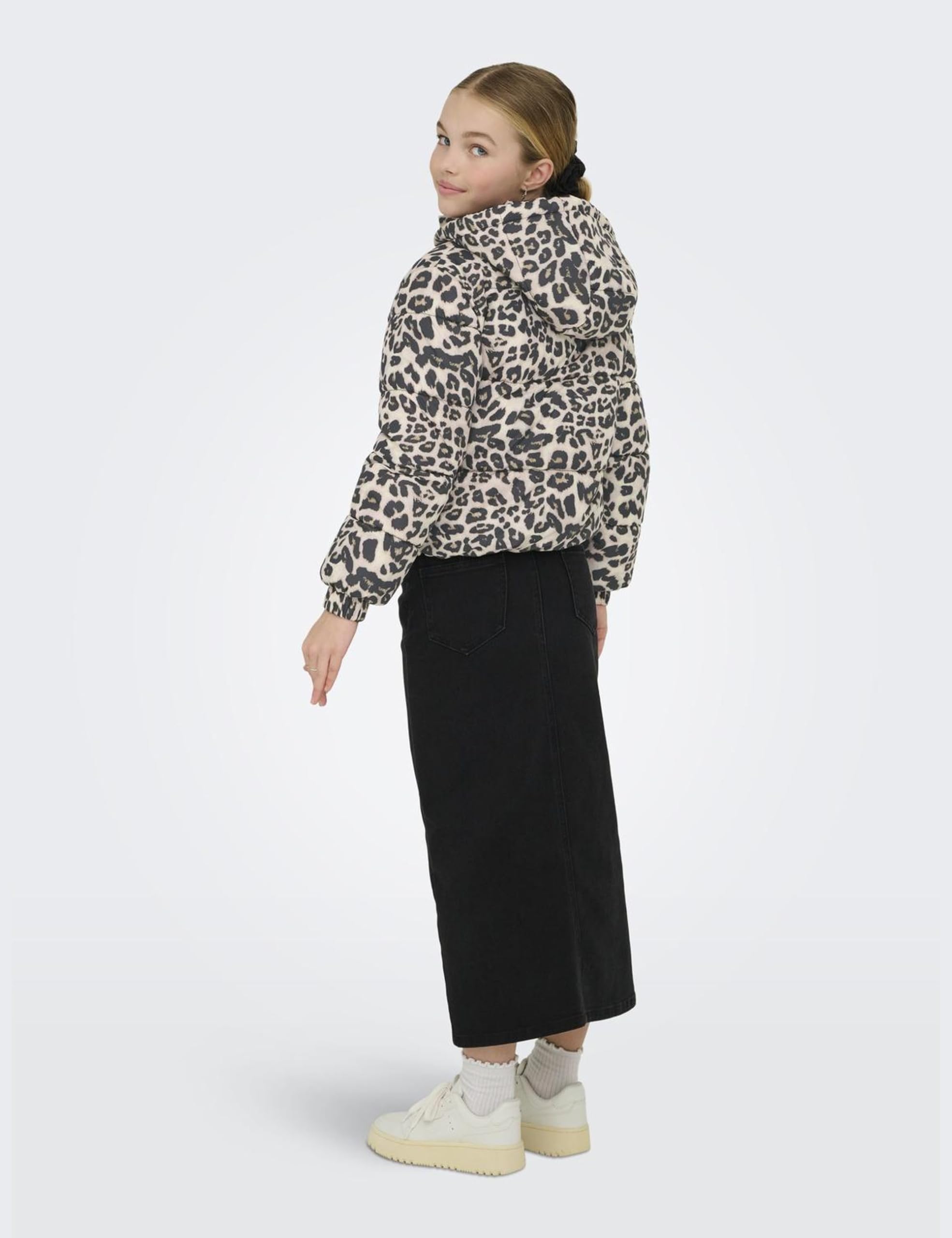 Only & Kids Damska kurtka Kogdalia Sht Puffer AOP OTW Noos, Silver Mink, Numeric_134, silver mink, numeric_134
