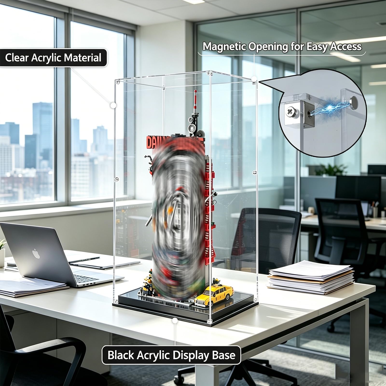 Vetrina acrilica per LEGO 76178 Daily Bugle Model (trasparente)