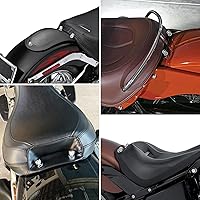 Vista 7 de 3 piezas de tornillo de asiento trasero moleteado de acero inoxidable con tuerca de montaje de asiento solo rosca de 1/4"-20 Patrón de calavera