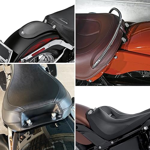 Miniatura 7 de Tornillo de perno de asiento trasero de acero inoxidable moleteado con tuerca de montaje de asiento individual de 14 "-20 roscas patrón de cráneo