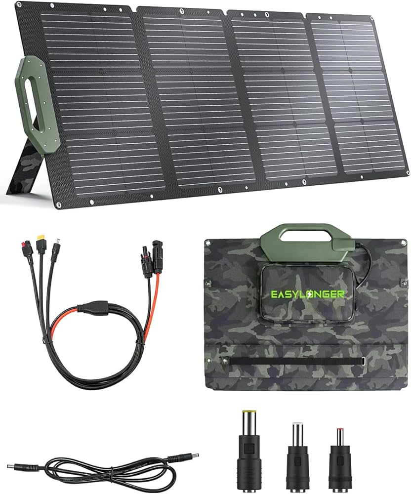 Amazon.com : EASYLONGER 110W Foldable Solar Panel ESP110, Portable