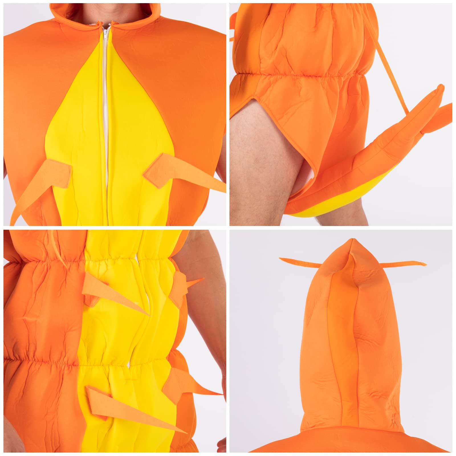 Costume De Crevettes Jumbo Pour Adultes, Combinaison De Crevettes Une