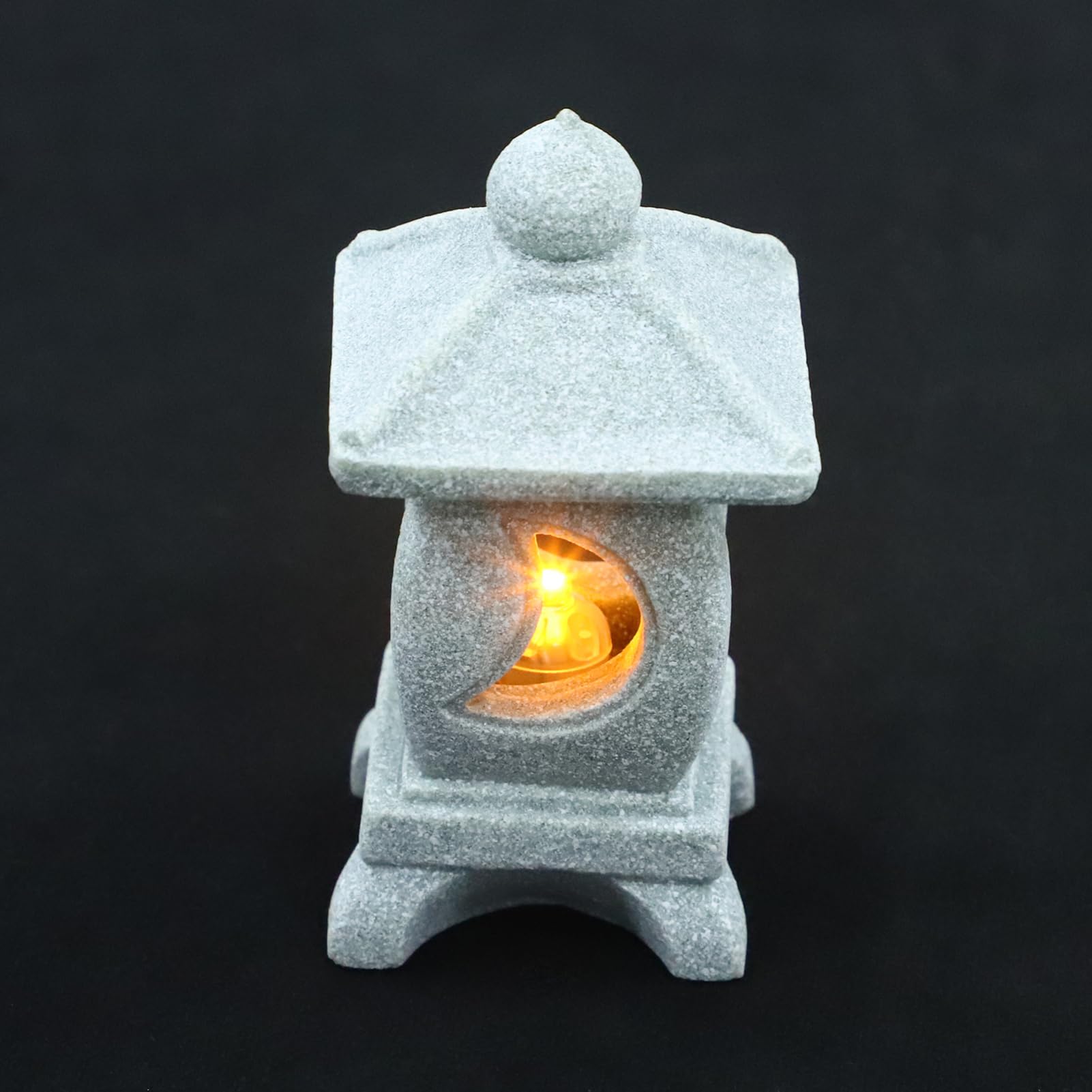 POPETPOP 5 Piezas De Adornos De Lámpara De Piedra Decoración De Pecera Linterna Solar Linternas para Exteriores Plantas De Acuario Mini Templo Piedras De Acuario Pagoda De Piedra De