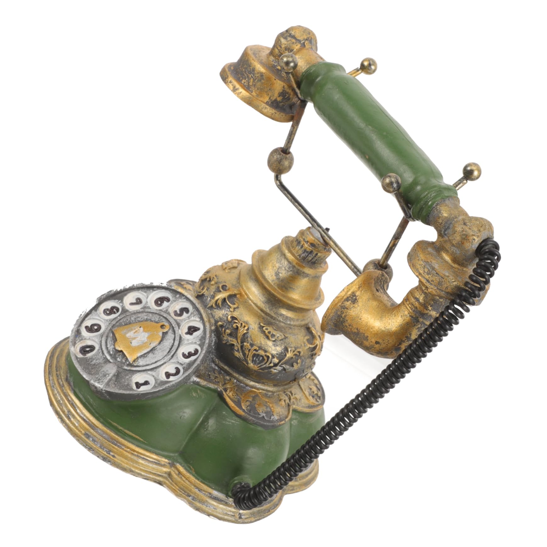 Décoration vintage de bureau avec ce téléphone à cadran rétro en résine haut de gamme
