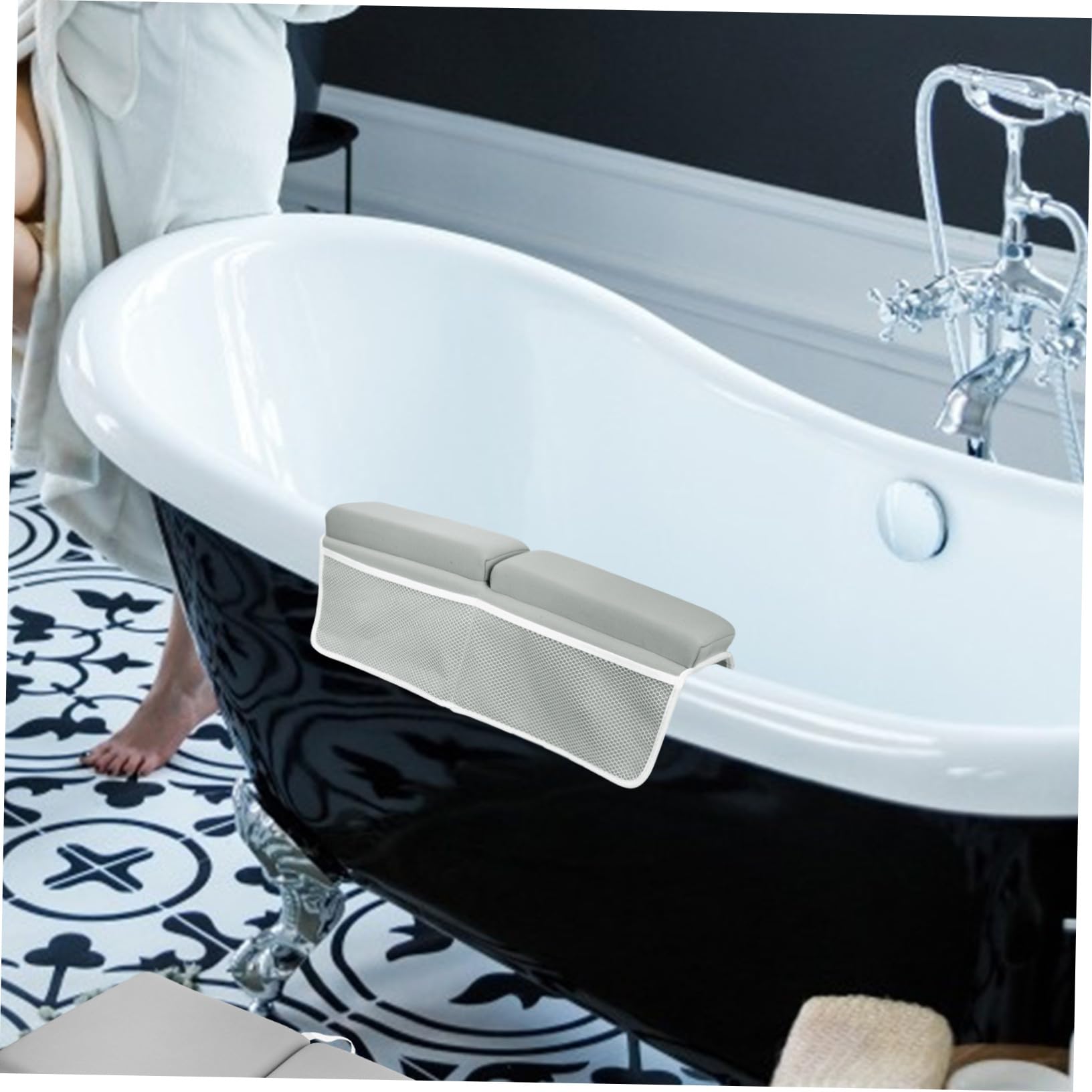 rutschfeste Badewannenmatte aus Neopren mit Ellbogen und Knieschutz Schnelltrocknend und Flexibel für Sicheres Babybad und Elternkomfort