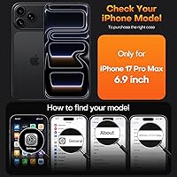 Vista 88 de TAURI Funda magnética 2 en 1 transparente para iPhone 14 Pro, compatible con Magsafe [no amarillenta] con protector de pantalla, protección de grado