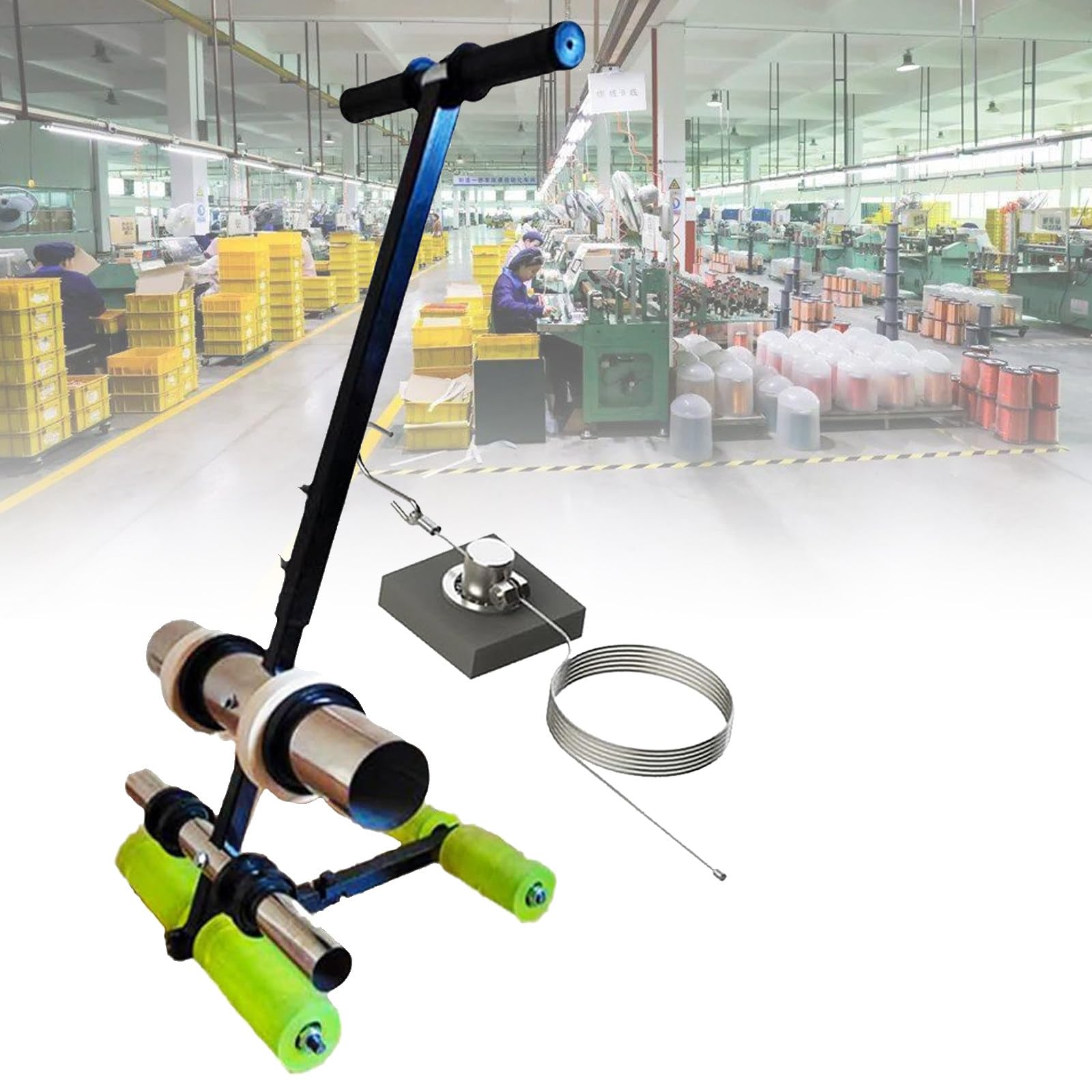 Máquina para trazar líneas de Taller, máquina para Pegar Cinta, aplicador Manual de Cinta para Piso, para Entrada, Garaje, Estadio de béisbol (B)