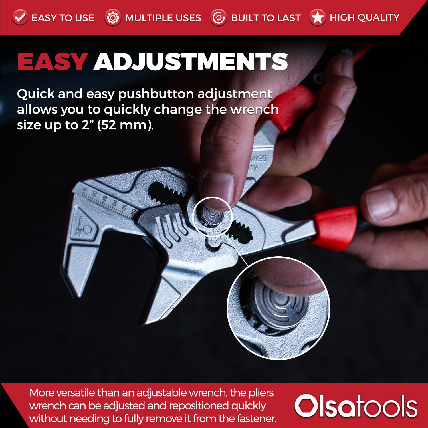 Olsa Tools Llave de alicates de 250 mm