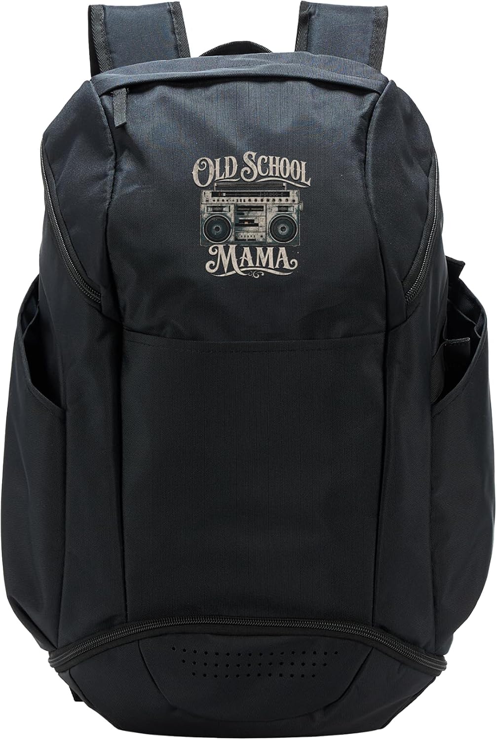 Retro Boombox Illustration in Grungy Urban Style Sport Backpack