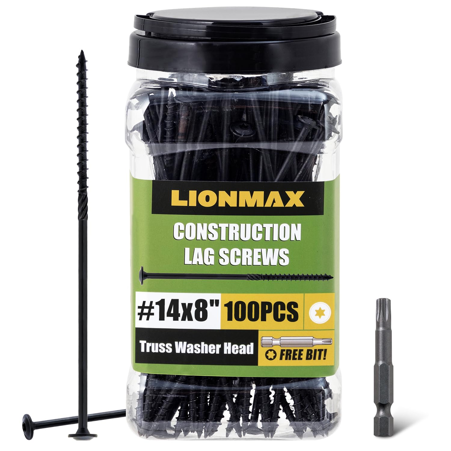 LIONMAX Lag Screws - 3 Inch, 50 PCS -21
