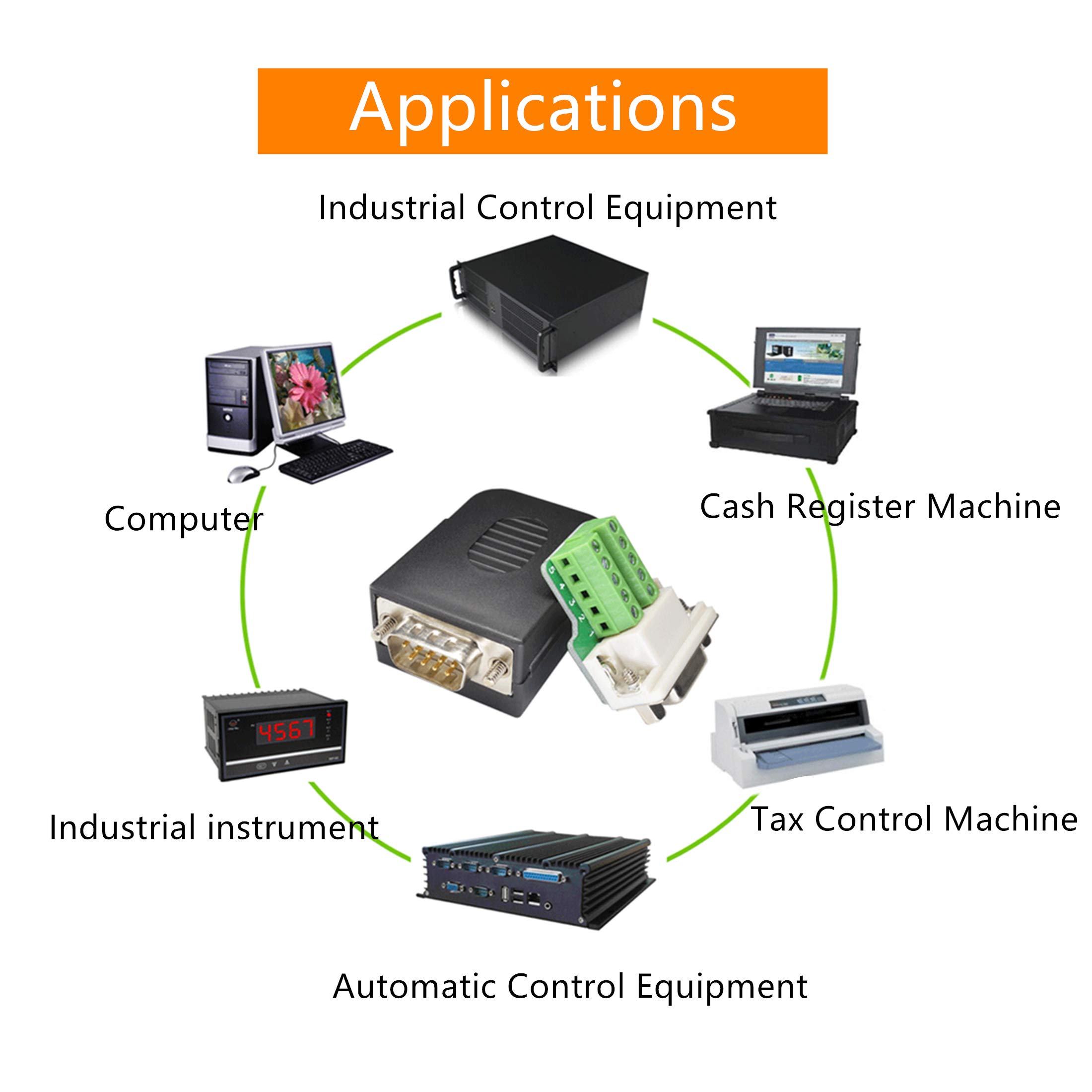 Kit 10 Pezzi Connettori DB9 Femmina - Per Saldatura In Plastica, 45x31x18 Mm - Foto 9