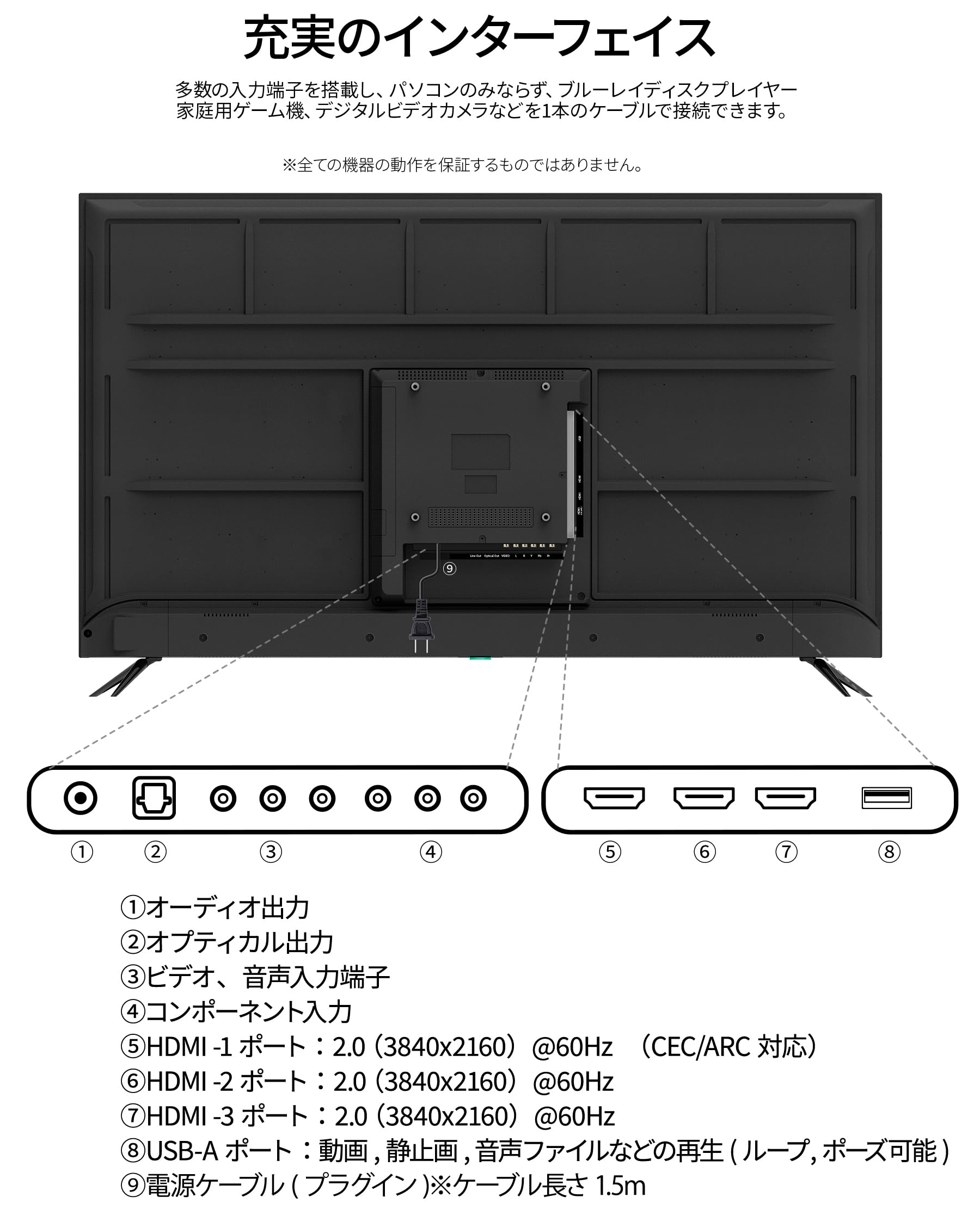 Amazon.co.jp: 【Amazon.co.jp限定】JAPANNEXT 55インチ IPSパネル搭載