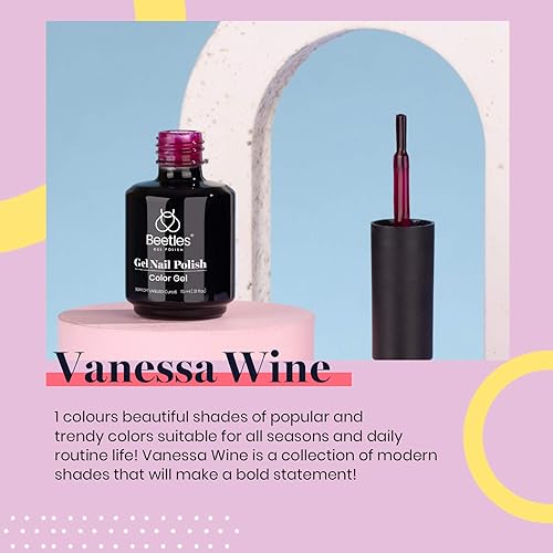 Miniatura 218 de Beetles - Esmalte de uñas en gel de 0.5 onzas fluidas (15ml), curado con lámpara LED, extracción por remojo, para arte de uñas, estética