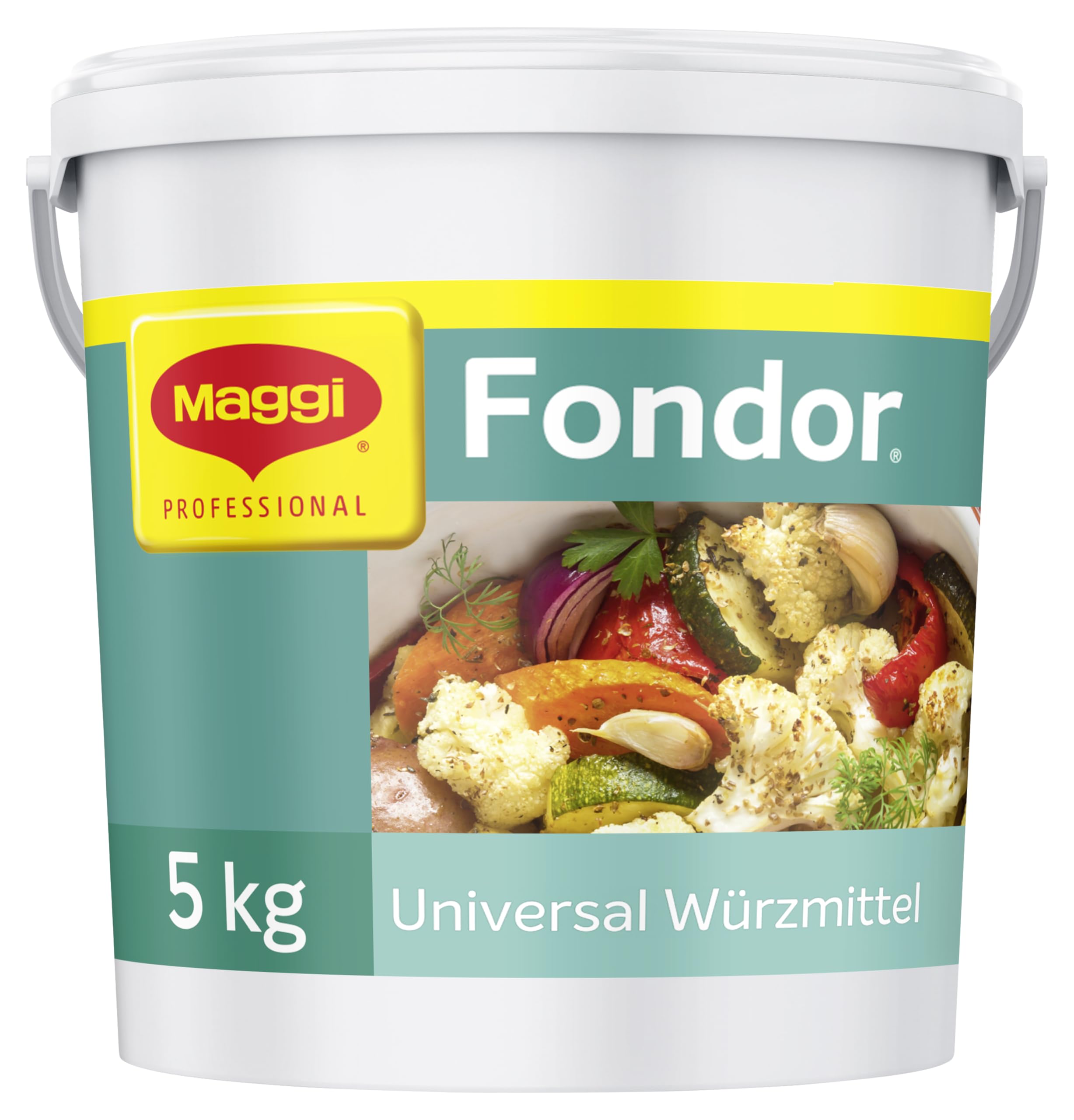 MAGGI Professional Fondor Universal-Würzmittel, keine kennzeichnungspflichtige Allergene, vegan, 1er Pack, (1 x 5kg Eimer)