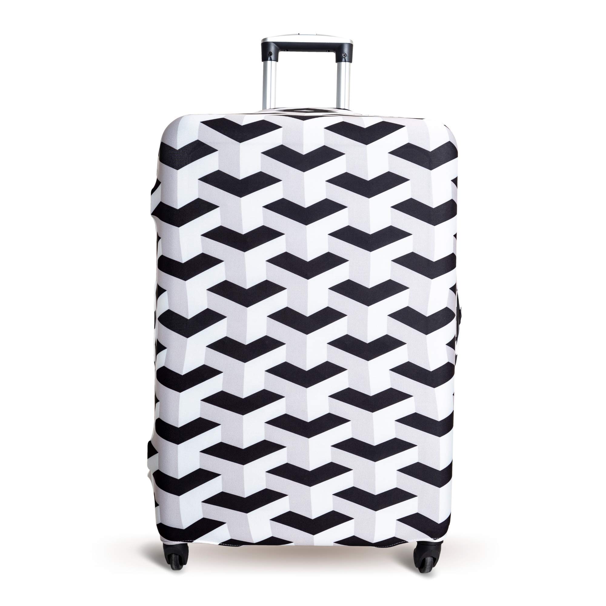 Luggage Cover Suitcase Protector Fits 19-33 Inch TSA Approved Travel Suitcase Cover Washable Dustproof Anti-Scratch (S (19-22 inch), Pattern)