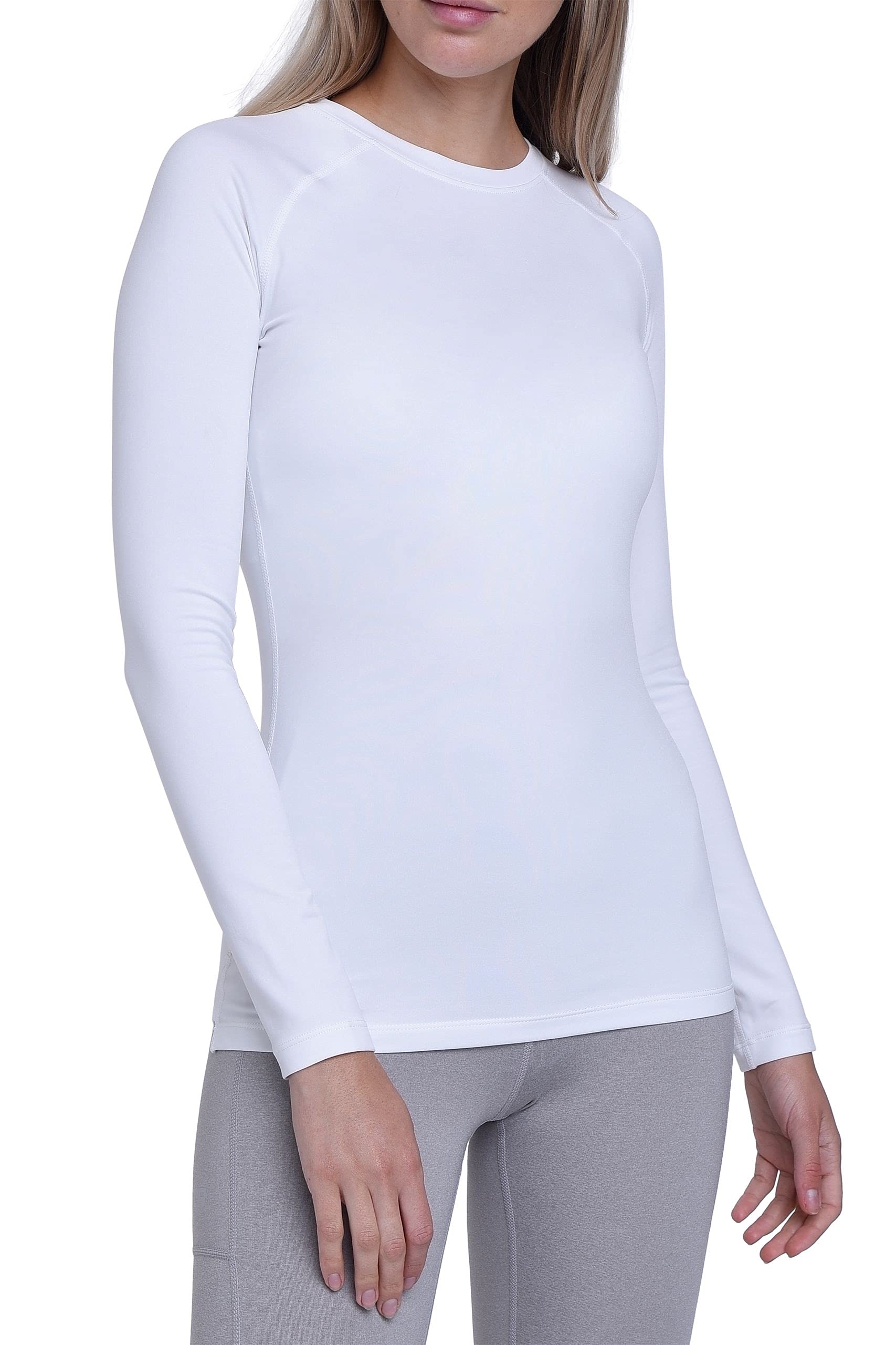 TCA SuperThermal Maglia Termica Donna Sportiva - Maglietta Manica Lunga Invernale - Magliette Termiche - Maglie Invernali - Intimo Termico Tecnico Sci - Maglia Intima Quickdry
