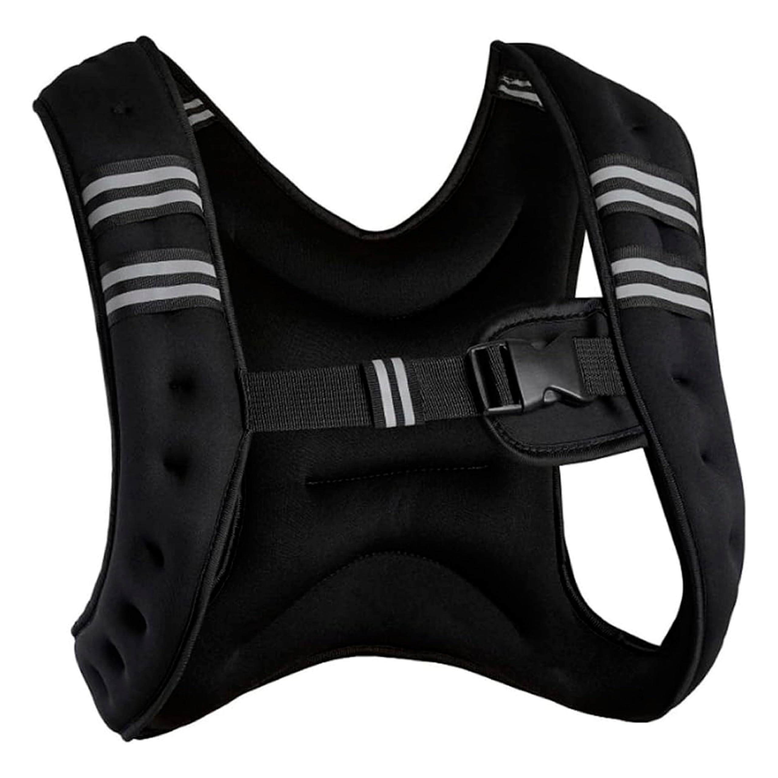 Chaleco Lastrado de 5/10Kg con Tira Elástica y Hebilla Regulable para Entrenamiento de Fuerza en Gimnasio o Casa - Chaleco Pesa Entrenamiento para Cossfit, Cardio – Chaleco Lastrado con Bolsillos