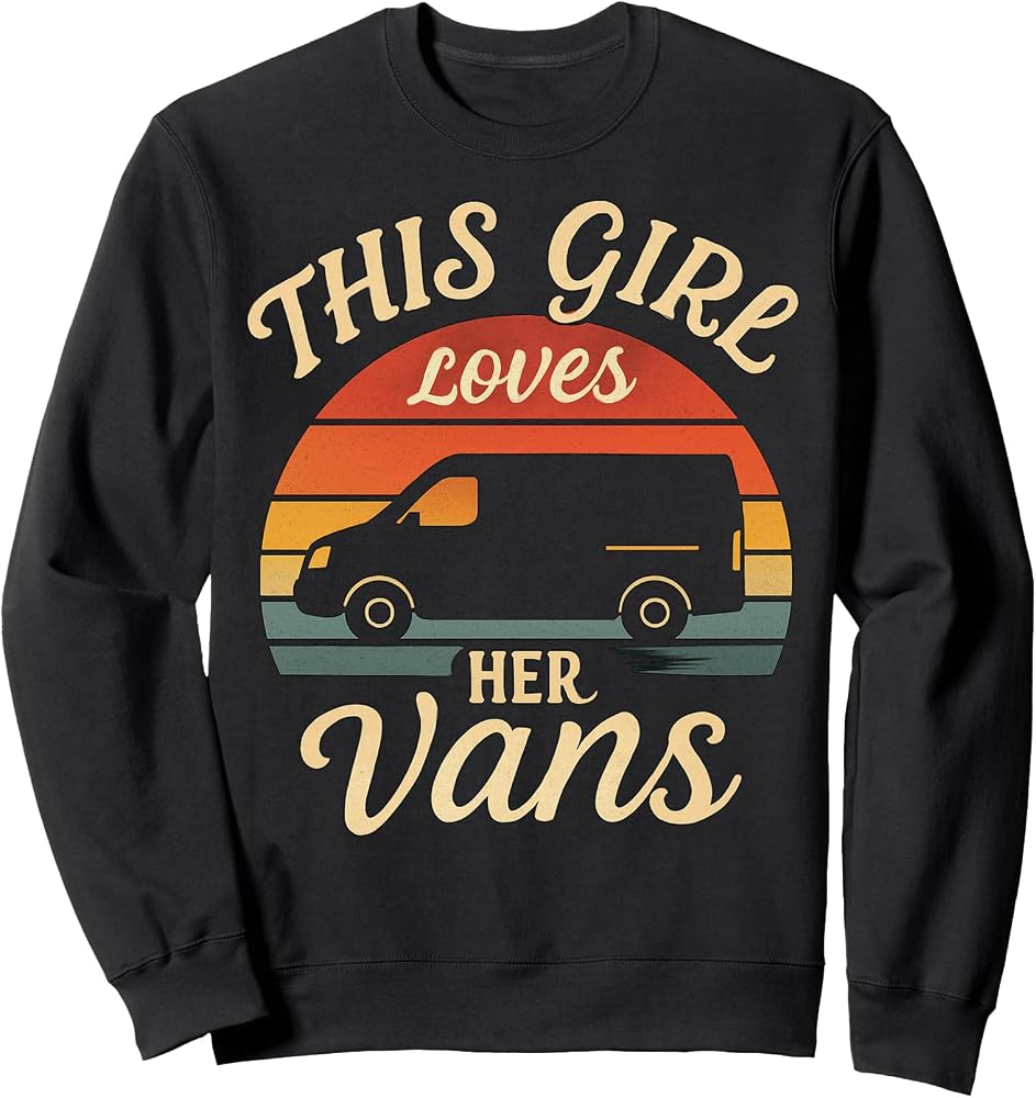 Esta chica ama sus Vans Retro Sunset Design Sudadera