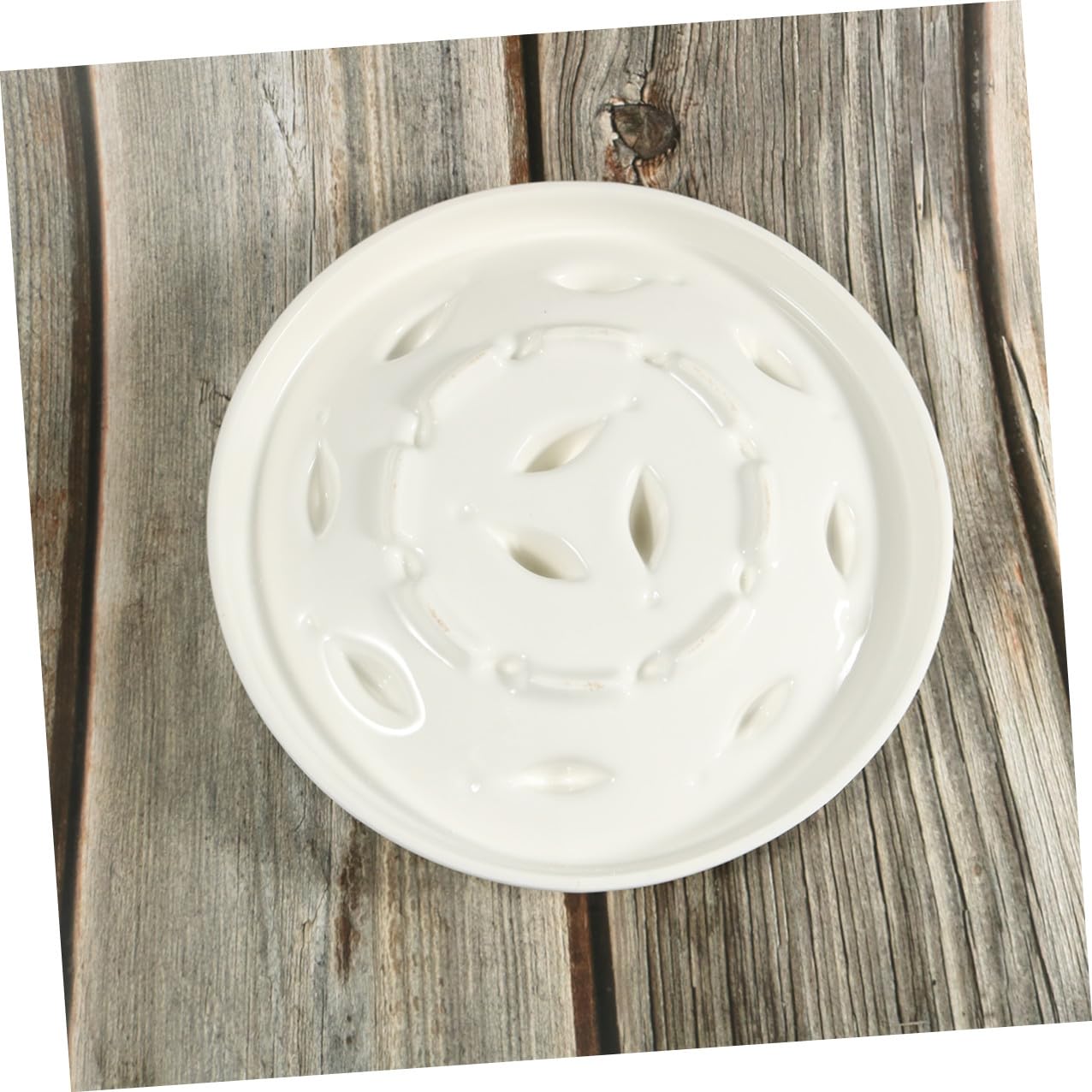 Gamelle pour Chat en Céramique, Mangeoire Lente Puzzle Anti-Chocs | Blanc, Forme Labyrinthe, sans Odeur, pour Chat et Chien, Alimentation Ludique, Usage Quotidien