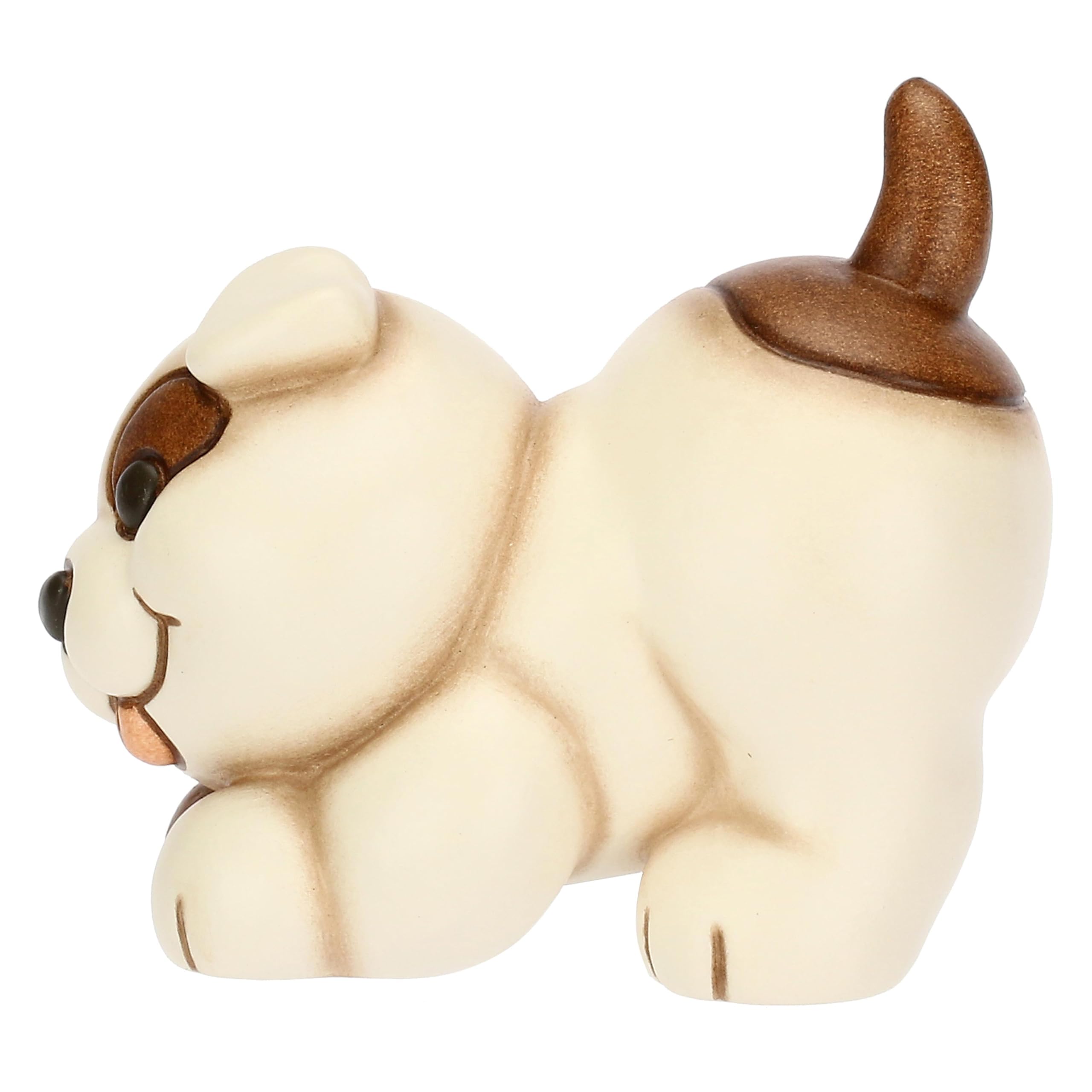 THUN - Mini cane Claire - ceramica - Collezione Giardino di Primavera - 4.2 x 5.9 x 5.1 cm
