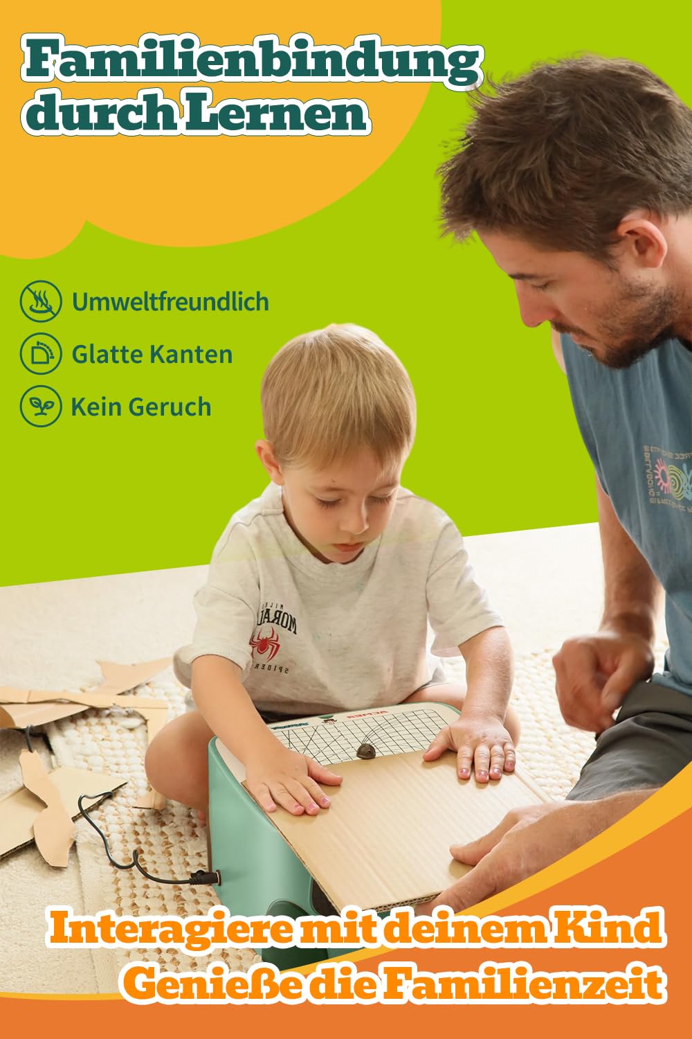 BEAVERBOT Cortador de cartón para niños, kits de manualidades de papel educativo, artes y manualidades para niños de 3 a 12 años, mejorar la creatividad, cortador de papel de seguridad Bladeless