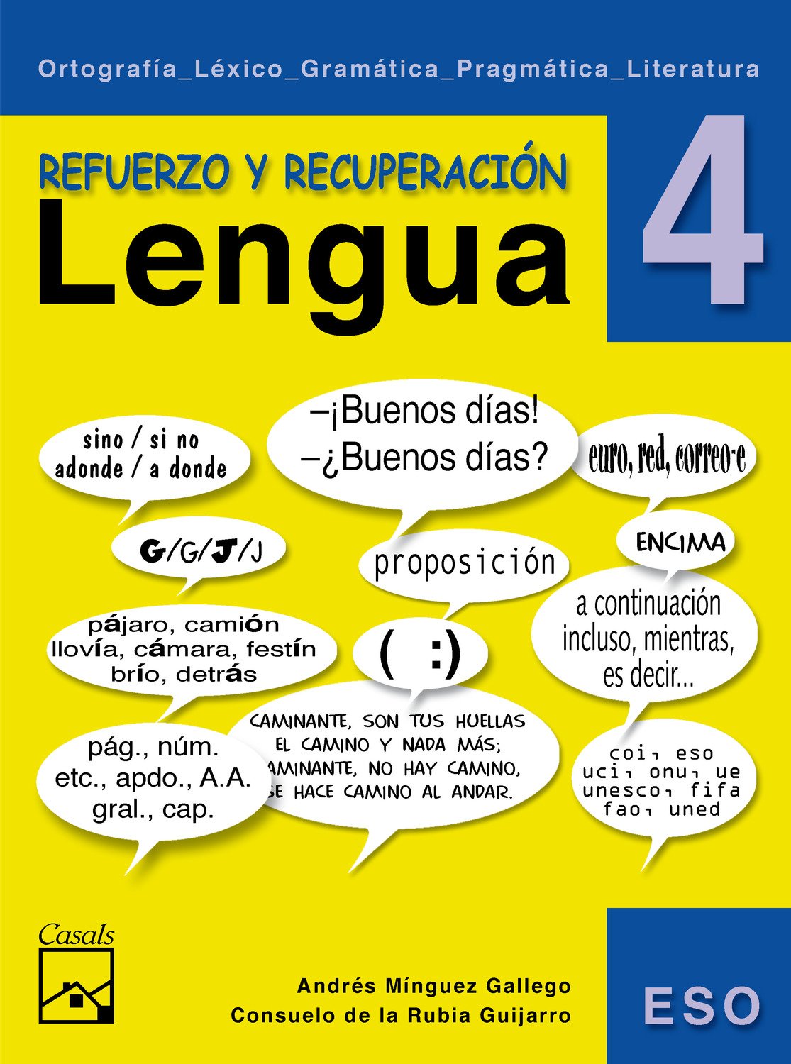 Refuerzo y recuperación. Lengua 4 (Cuadernos ESO) - 9788421836644