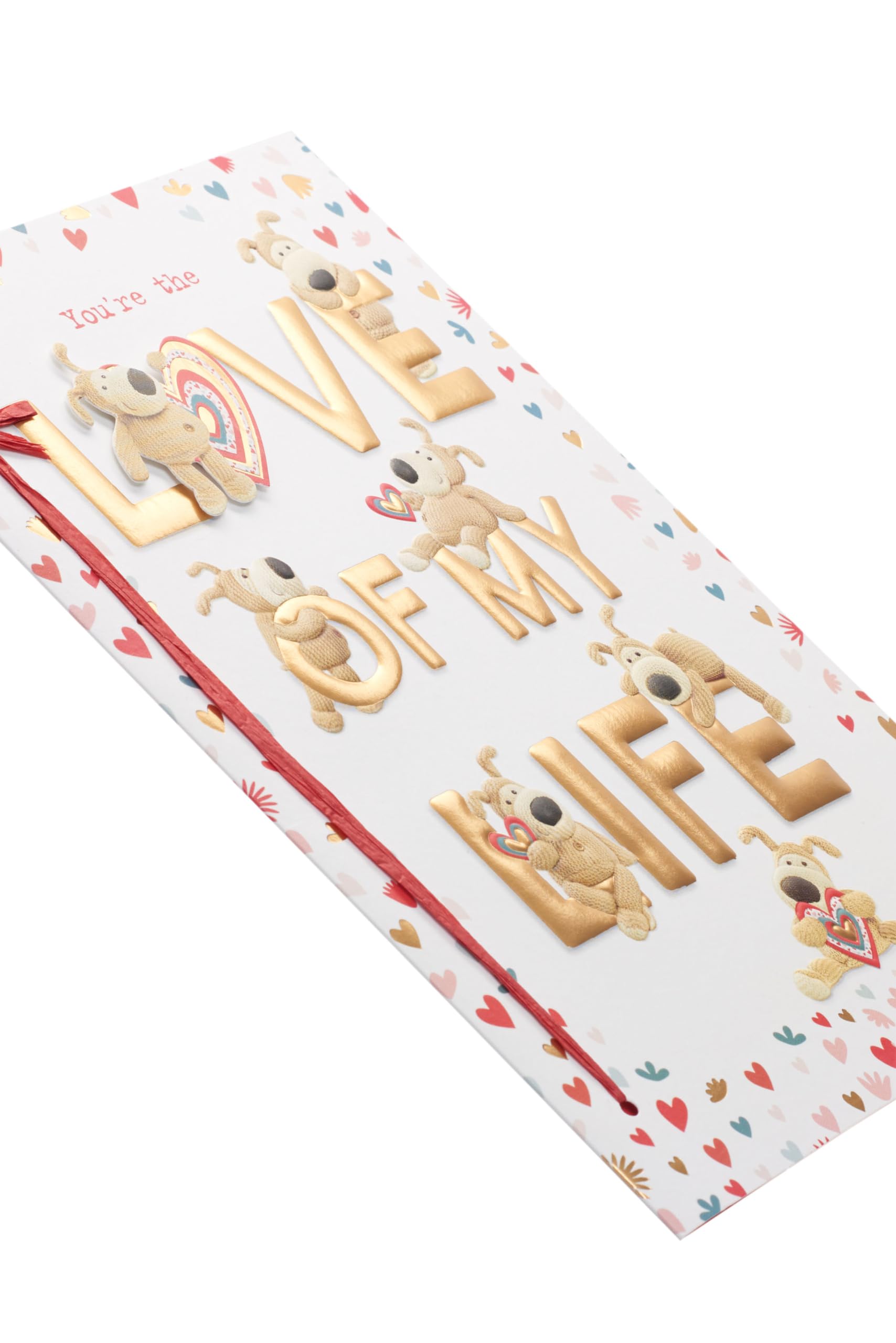 Boofle Valentinstagskarte – Für Die Person, Die Ich Liebe, Mit Goldfolie & Prägung