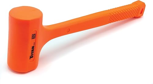 Miniatura 13 de Titan 63008 Martillo de Golpe Muerto de 8 onzas con Cabeza Rellena de Perdigones de Acero, Resistente a Chispas y Rebotes, Mango Texturizado Tipo