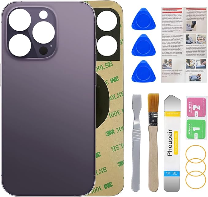 Amazon.com: Phoupair OEM Rear Back Glass Replacement for iPhone 14 Pro ...