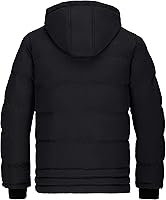 Vista 3 de Wantdo - Chaqueta acolchada impermeable para hombre, con capucha, de invierno