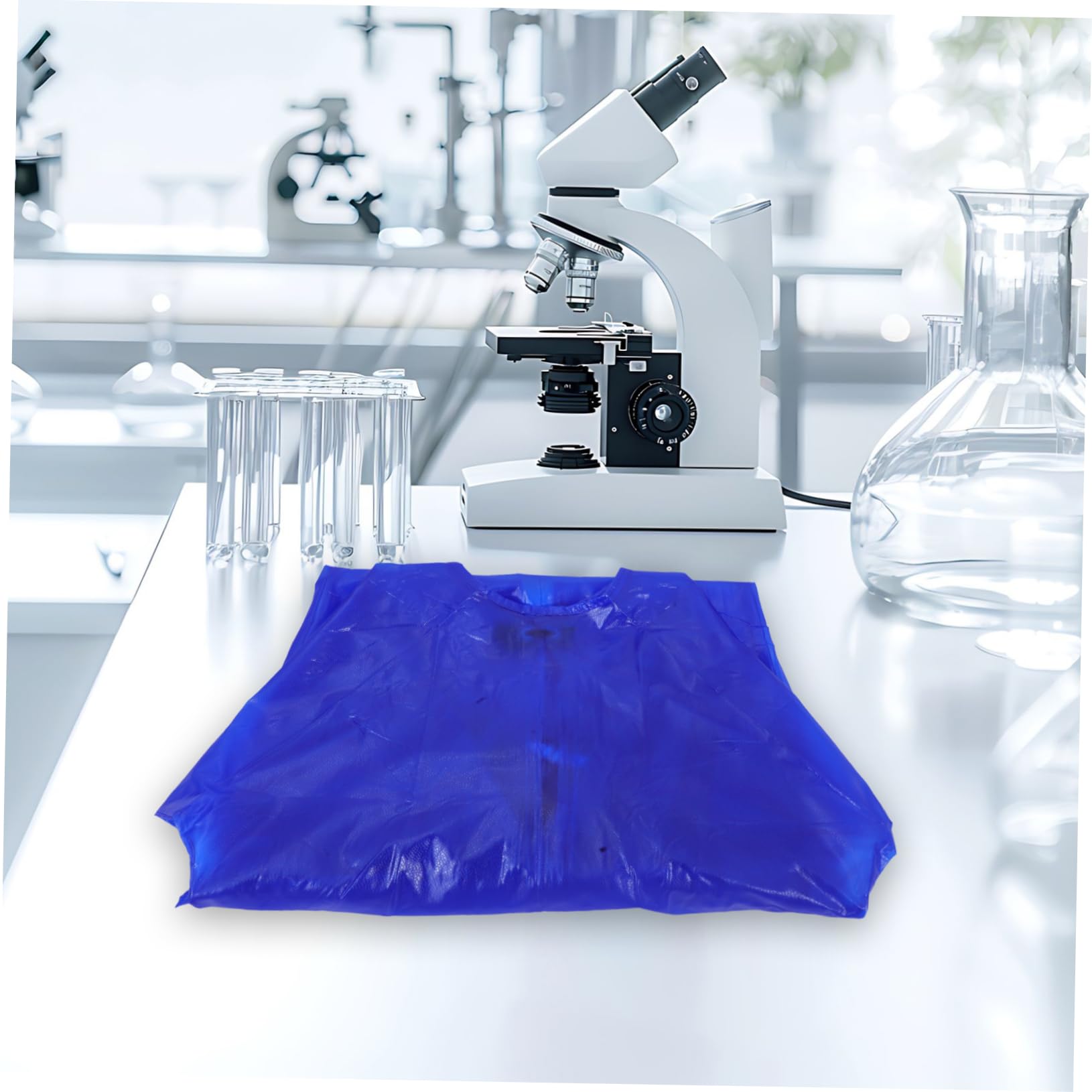 Ölbeständige Dicke Pvc Arbeitsschürze für Männer und Frauen Langärmlige Schutzkleidung für Schlachthöfe und Aquatische Umgebungen in Blau