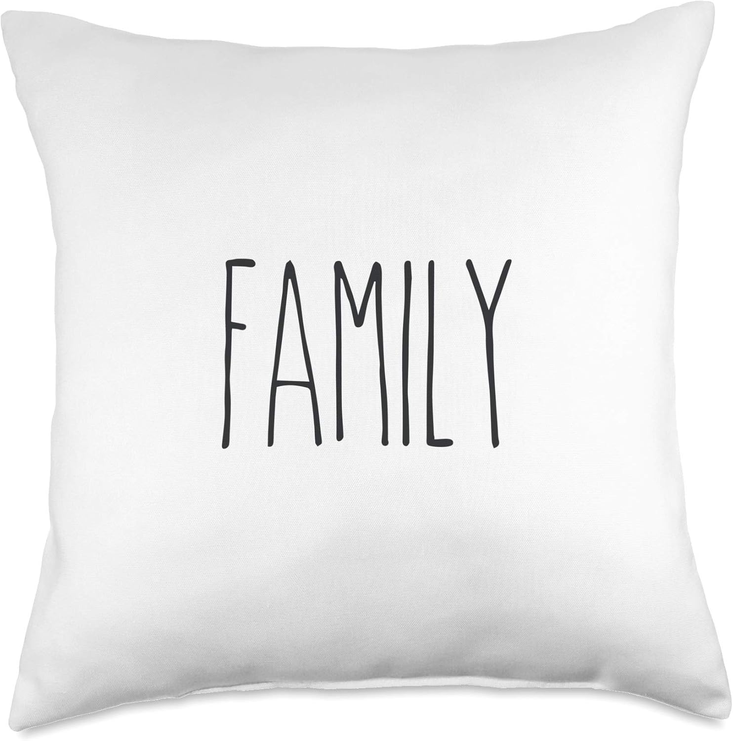 FAMILY, Rae Inspired Text Dunn, Christian, God, Love Throw Pillow