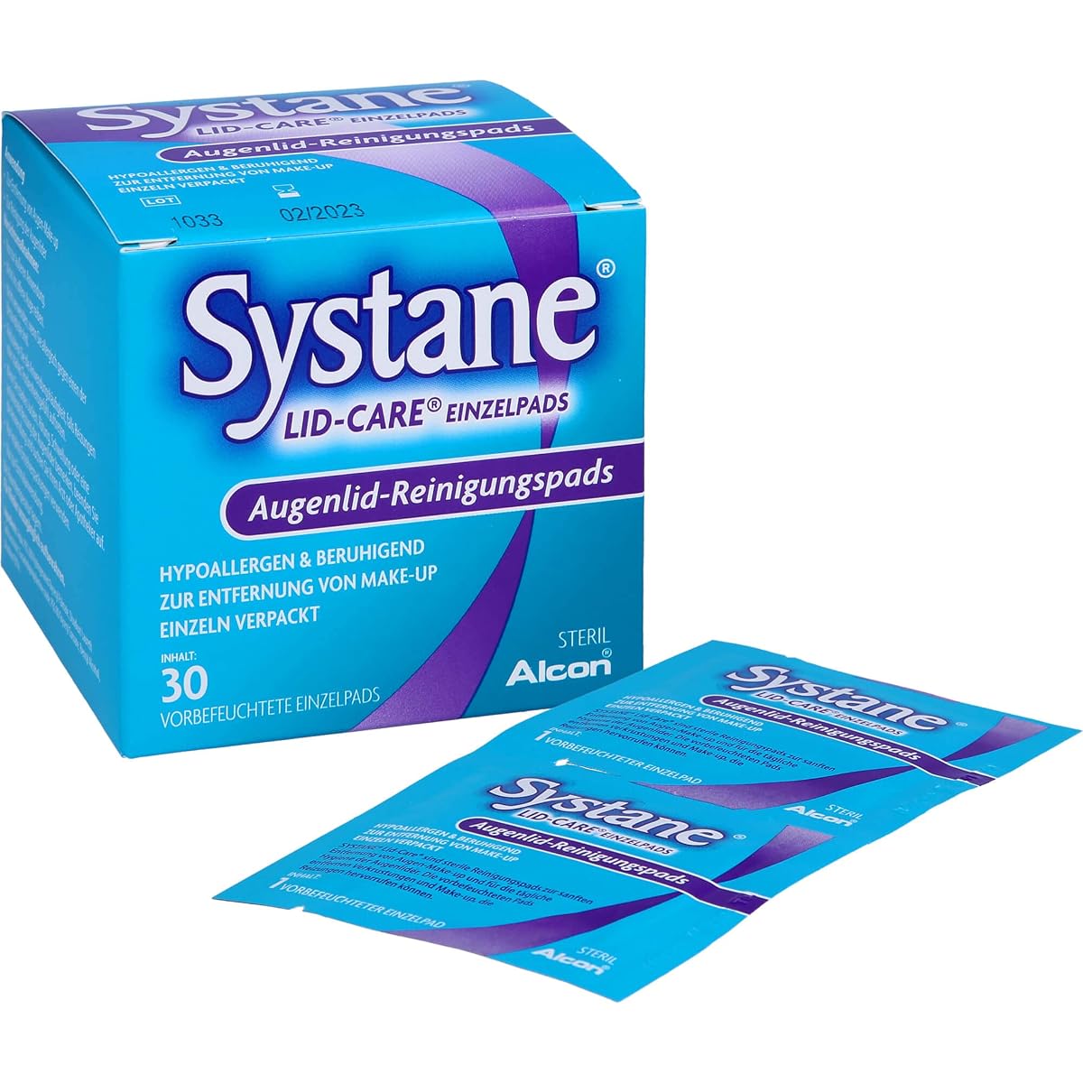 Systane Lid-Care pojedyncze płatki do czyszczenia powiek, 30 szt.