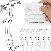 Vista 15 de Clips de cenefa de 3 pulgadas, clips de cenefa transparentes de plástico para horizontal (6 piezas)