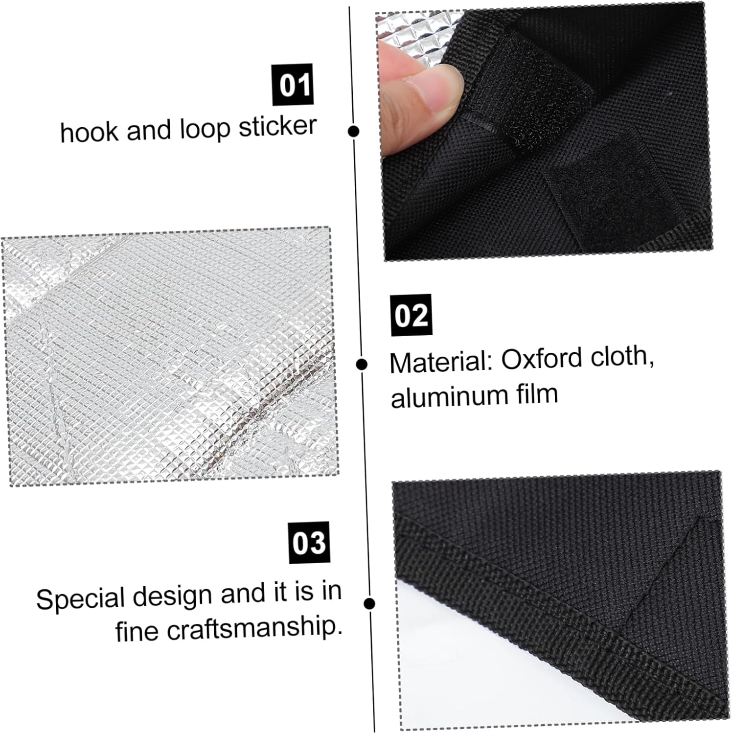 2pcs Rv Window Sun Shade Cover Uv Blackout Shade Privacy Screen for Rv Door and Window Easy to Install and Convenient Storage for Outdoor Camping and Travel