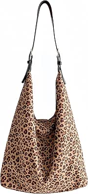 Love One Leopard Print Slouchy Shoulder Bag main image 1