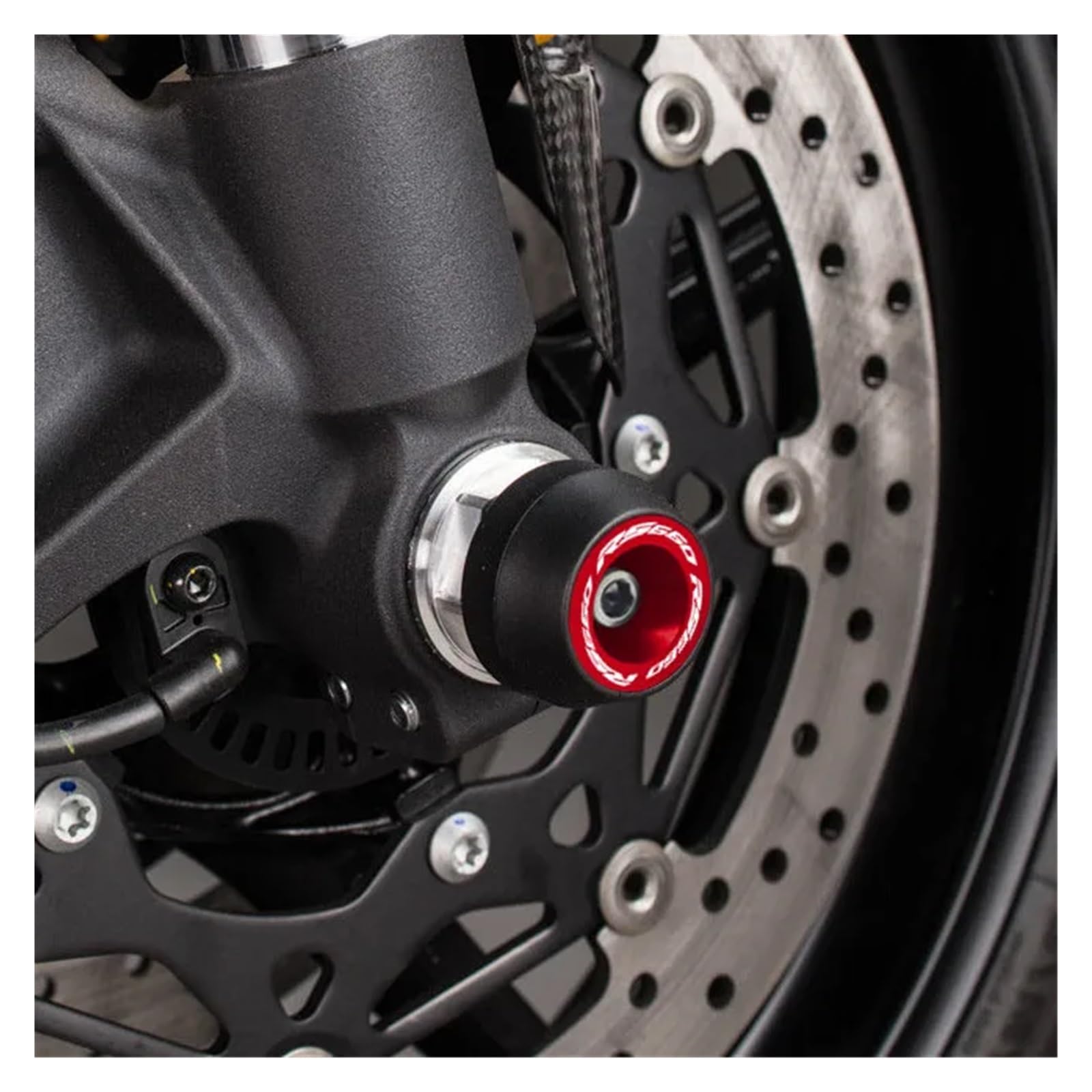 Kit Slider Protezione Anticaduta Per Aprilia RS 660 2020-2023 – In Alluminio E POM, Rosso/nero