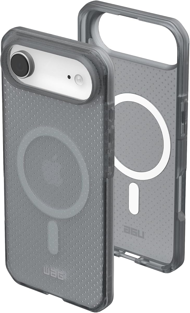 UAG Designed for iPhone Air Case Dot - Compatible with MagSafe Translucent Military Grade Protective Cover, Ash