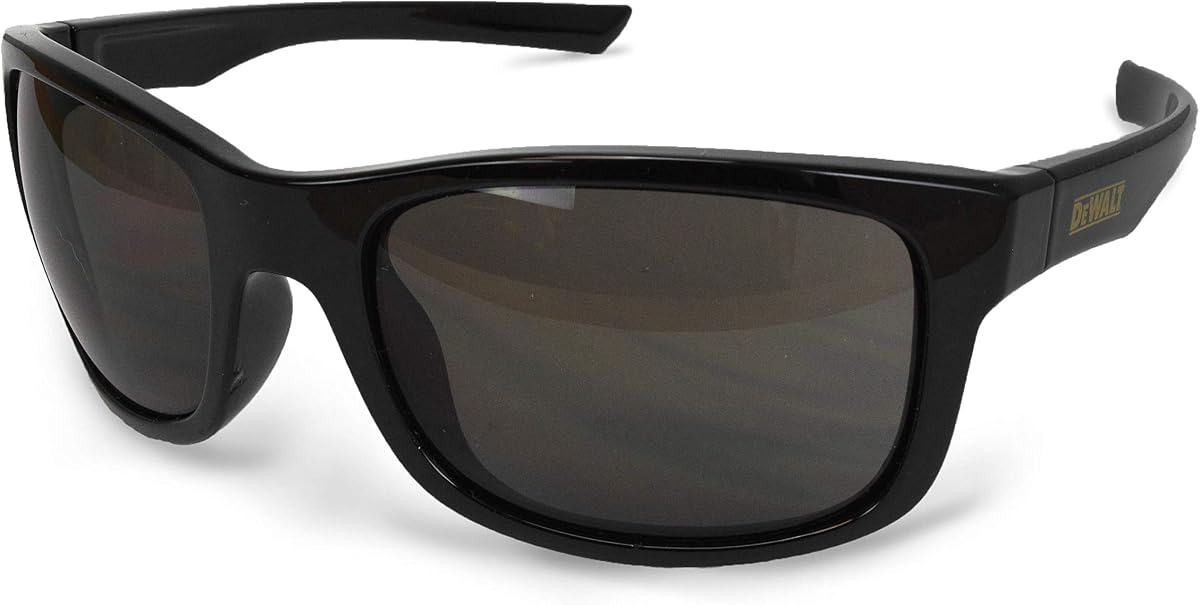 DEWALT DPG107-2D Gafas de seguridad premium, montura completa negra, lentes ahumadas
