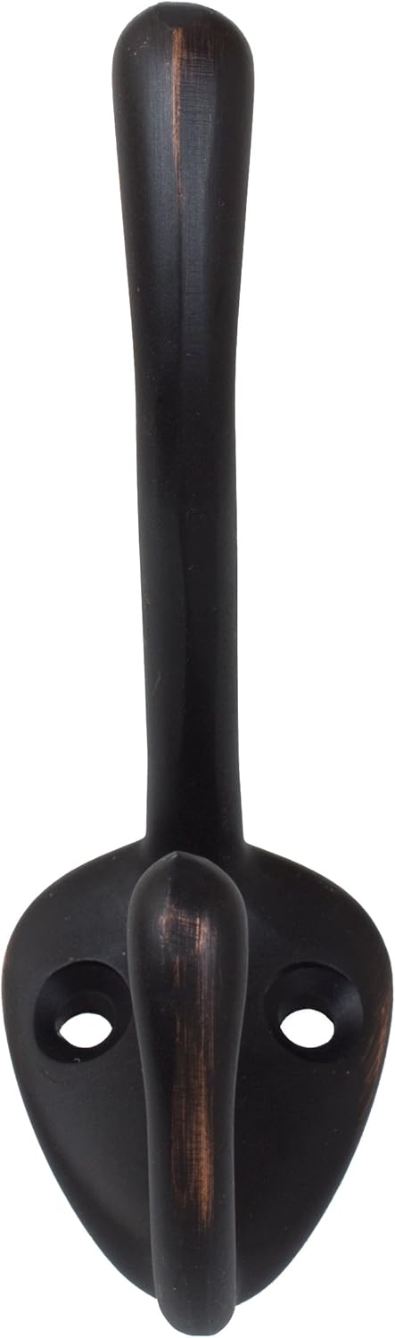 GlideRite Hardware 7014-ORB-25 Large 3 x 3 inch Oil Rubbed Bronze Robe/Coat/Hat Hooks 25 Pack