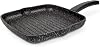 Deconox Aluminum Casting Square Grill Pan | Granite Coating With Nonstick Surface | Ideal Kitchen Grill for Meat, Chicken and Vegetables | 29cmx29cm Black