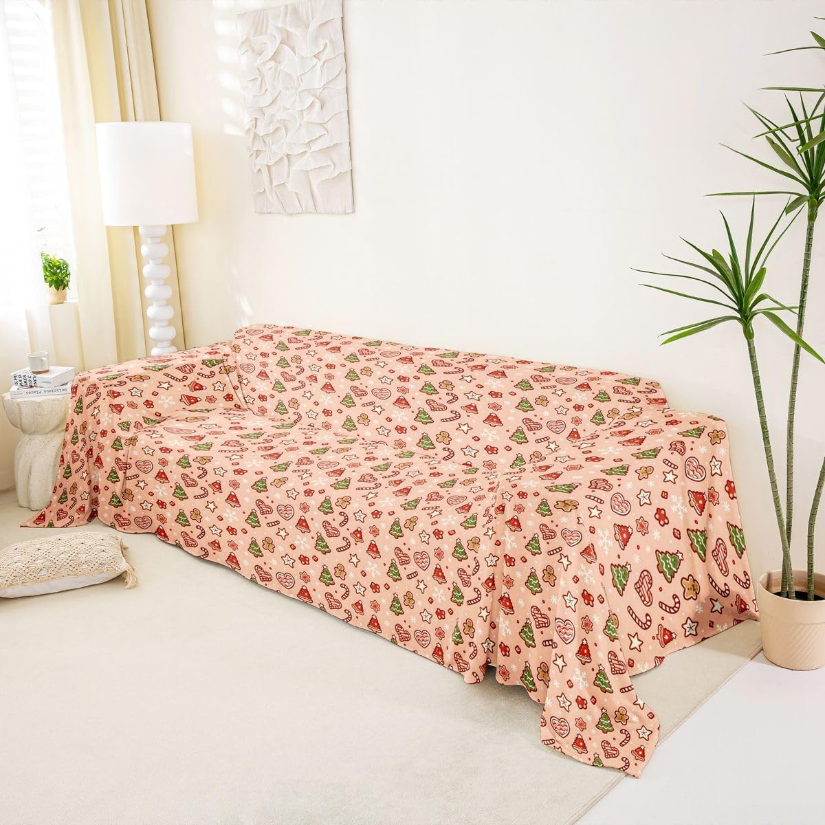 Manfei Snowflake Sofa Cover,71" X 118" image 2