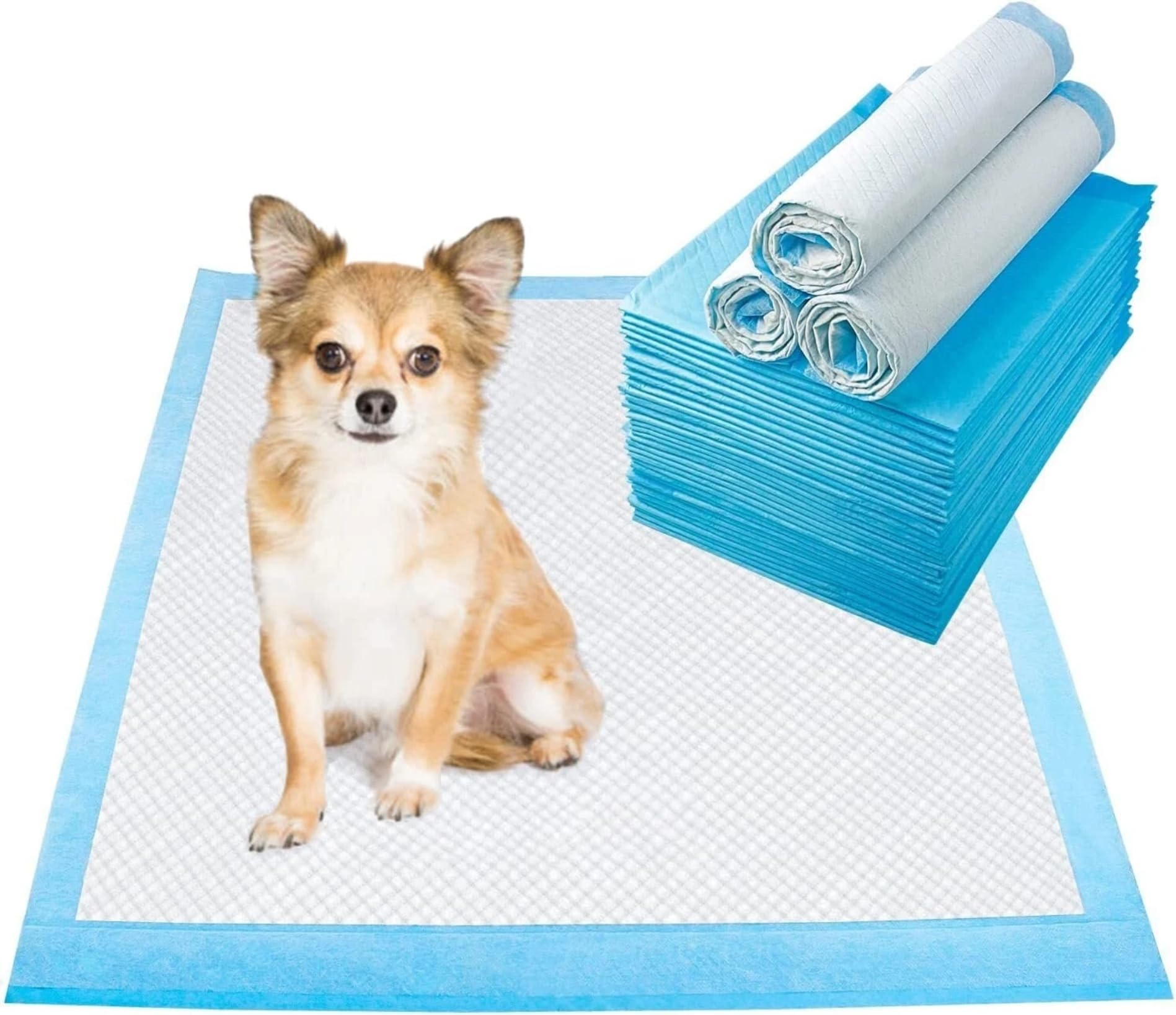 Pet Training Pads with Wet Indicator, 25 Pack, 40x60cm, Toilet Train Mats for Dogs and Cats