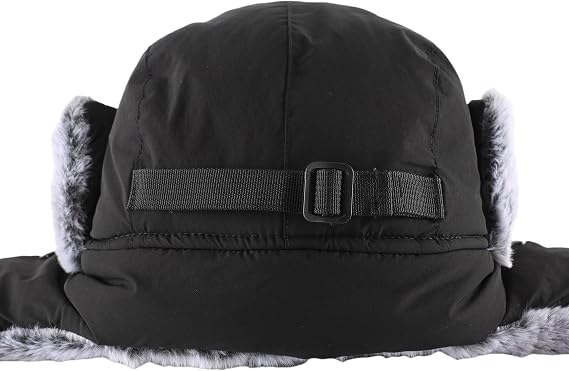 Connectyle Trapper Hat for Men Women Faux Fur Trooper Trapper Winter Hat with Ear Flaps Waterproof Ushanka Hunting Hats