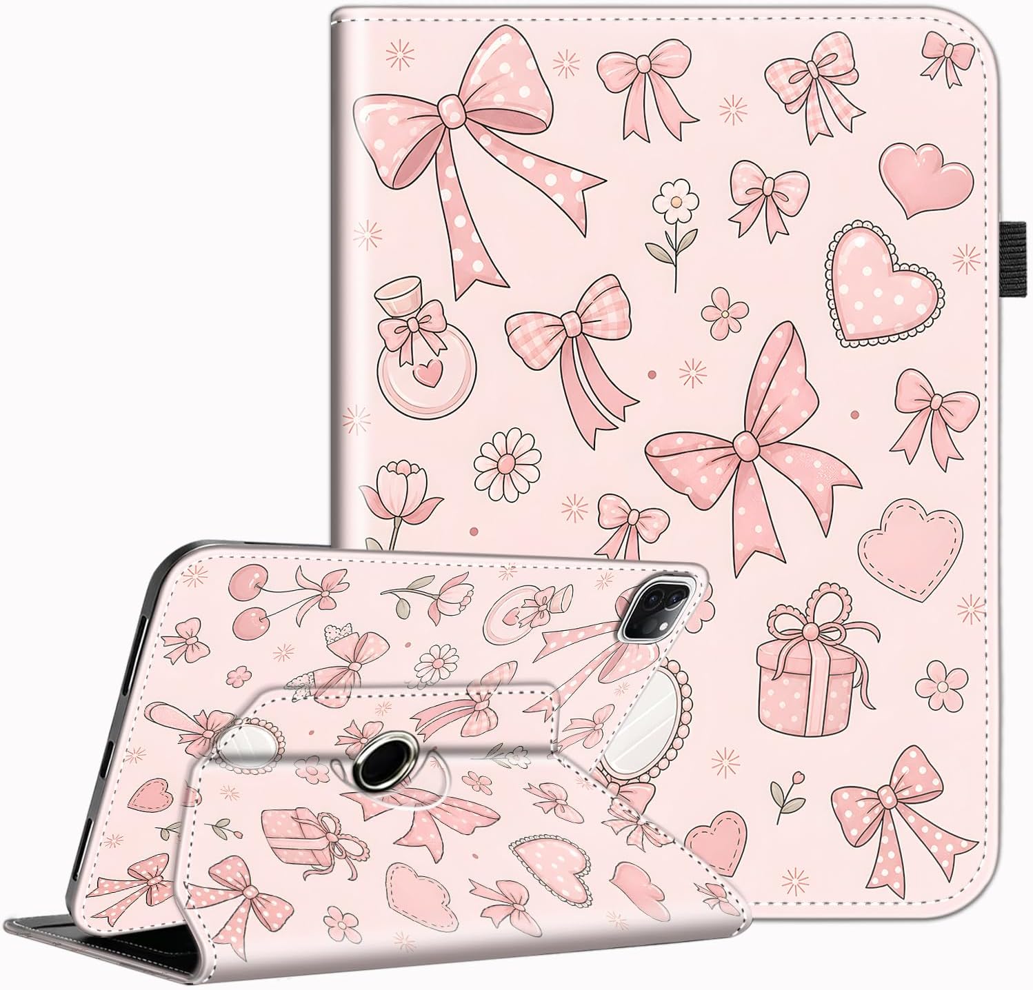 Case for iPad Pro 11 inch 4th/3rd/2nd/1st Gen, Pink Bow Gift