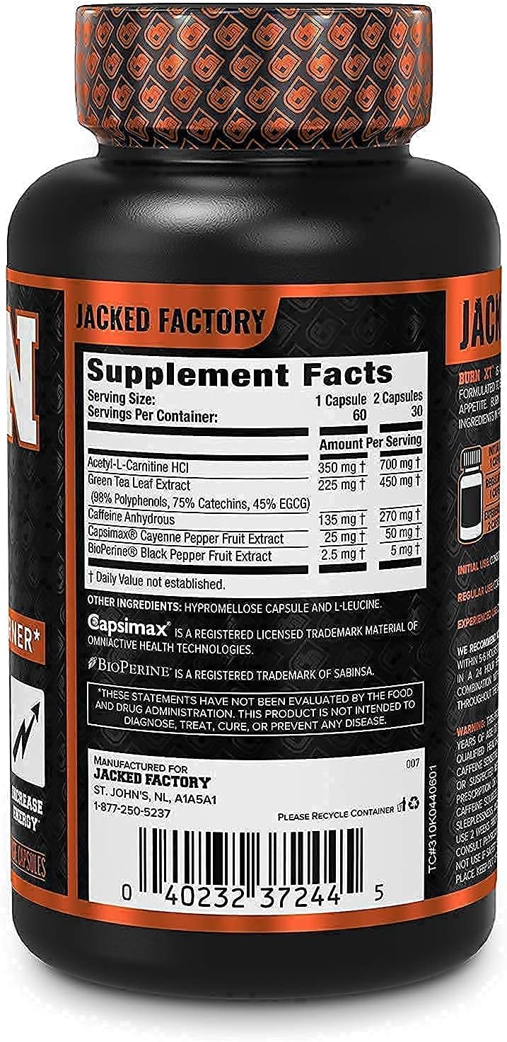 Burn XT Thermogenic Fat Burner & Lean PM Nighttime Weight Loss Supplement for Men & Women 60 Veggie Diet Pills : Health & Household