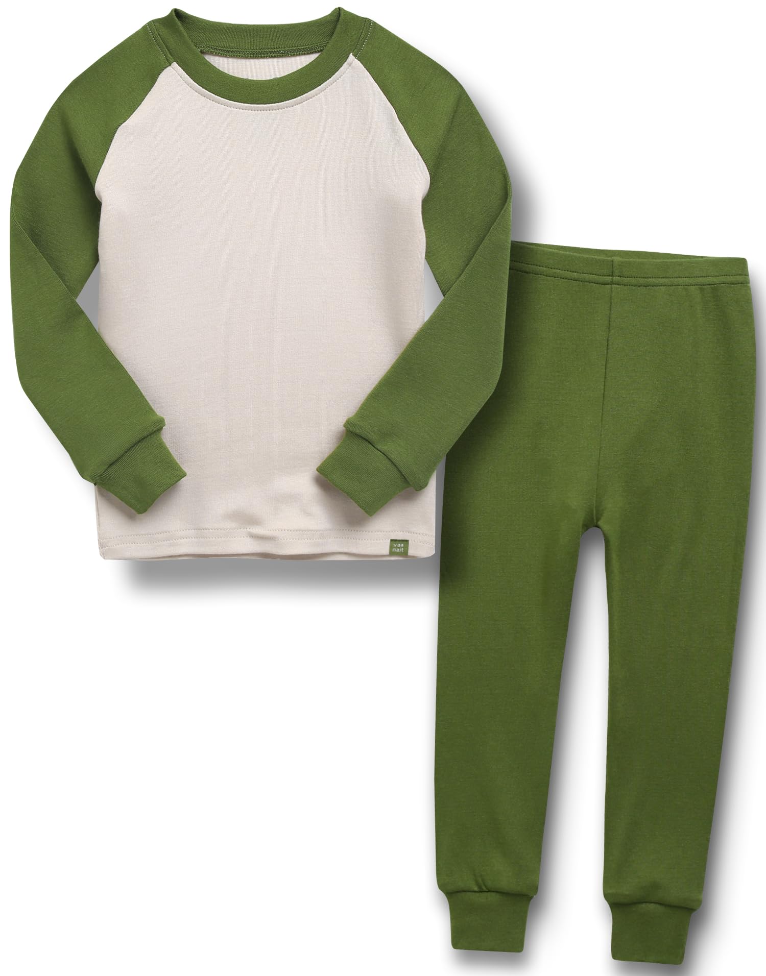 VAENAIT 6M-12Y Toddler Toddler Kids Toddler Girls Boys Soft Comfy Modal Tencel Solid Raglan Sleepwear Pajamas Pjs 2pcs Set