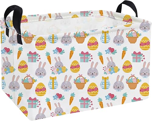 Miniatura 32 de Essme Cestas rectangulares de animales, cesta de almacenamiento rosa con asas para decoración de habitación de niñas, bonito contenedor de Animal