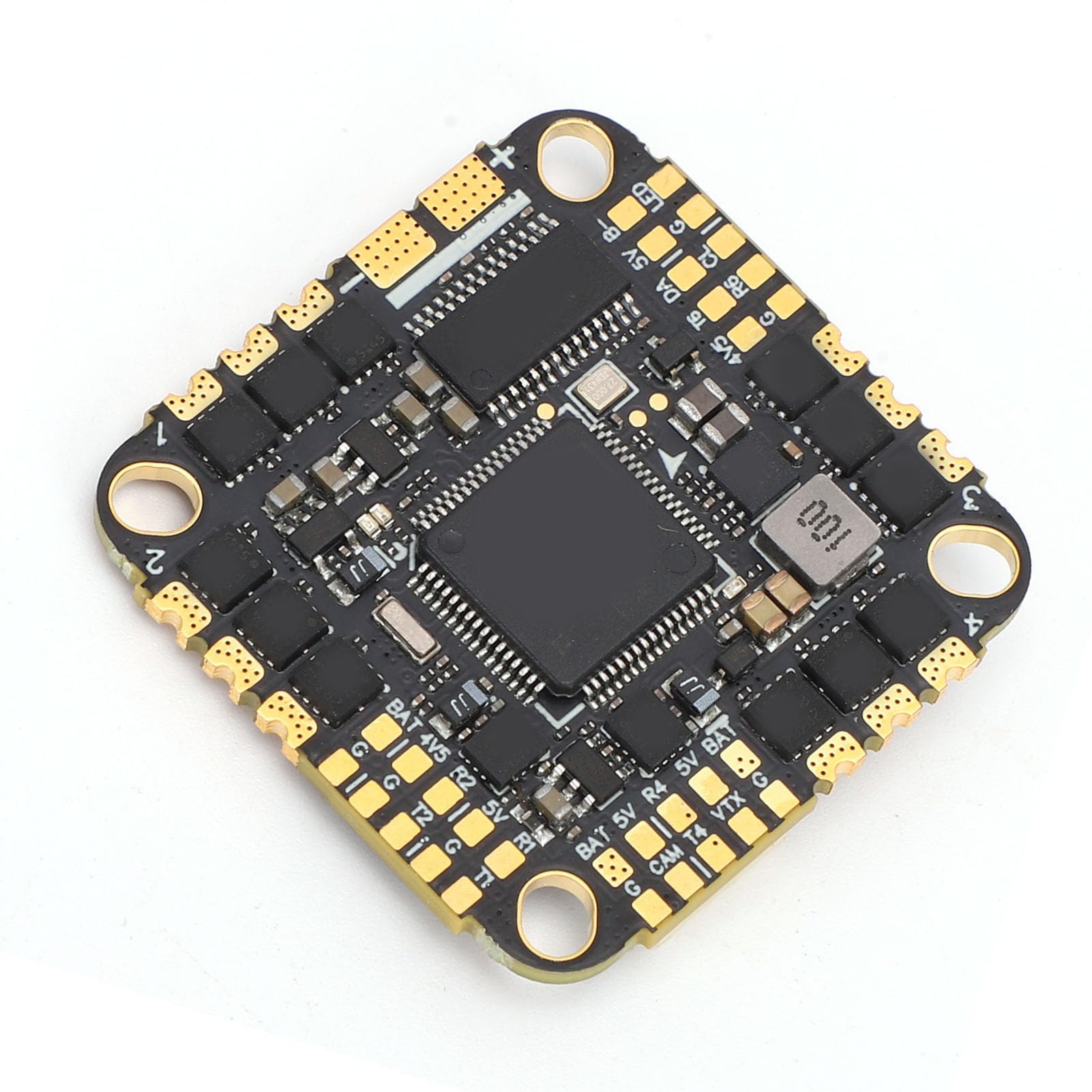 Alomejor Płyta Kontroli Lotu 4 w 1 ESC, Procesor 32-bitowy STM32F722RET6 do Drona Wyścigowego, Podwójny żyroskop ICM 42688, Obsługa 45A 2-6S DShot150